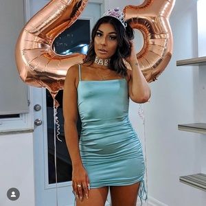 Dress w/ Side-Rouching